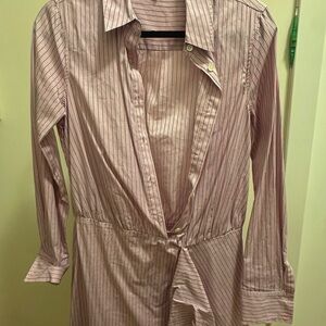 Derek Lam Pink Striped Shirt